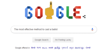 Google Doodle marks Lok Sabha Election stage IV