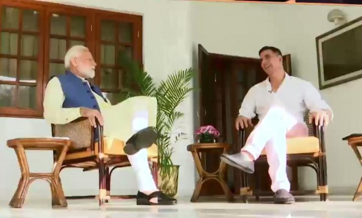 Having a wonderful conversation with Akshay Kumar:PM Modi