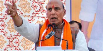 “Nothing wrong in praising army during polls,” Rajnath Singh