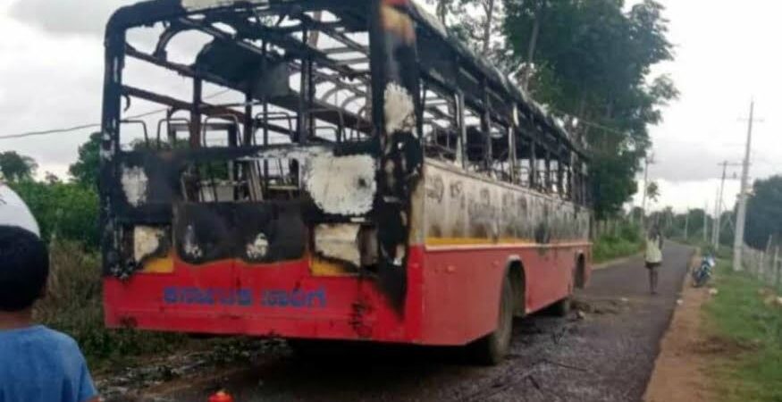 buses torched