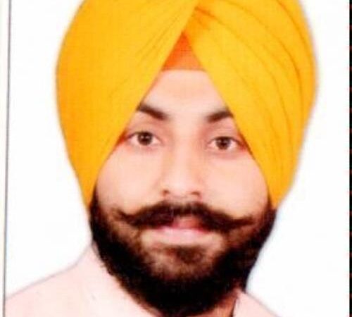 harjot singh bains aap anandpur sahib punjab