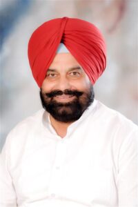 Sukhbinder Singh Sarkaria, MLA for Raja Sansi (Indian National Congress)